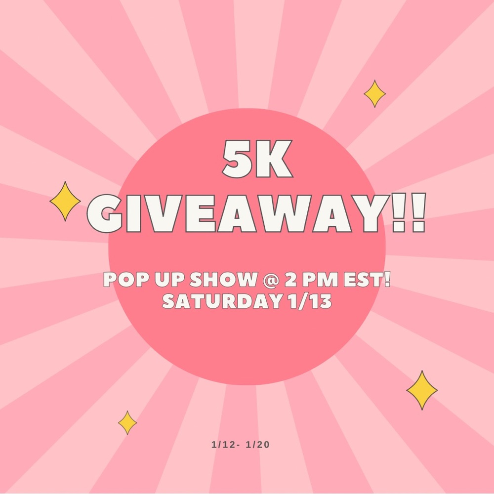 📣5K GIVEAWAY SHOW @2PM EST📣